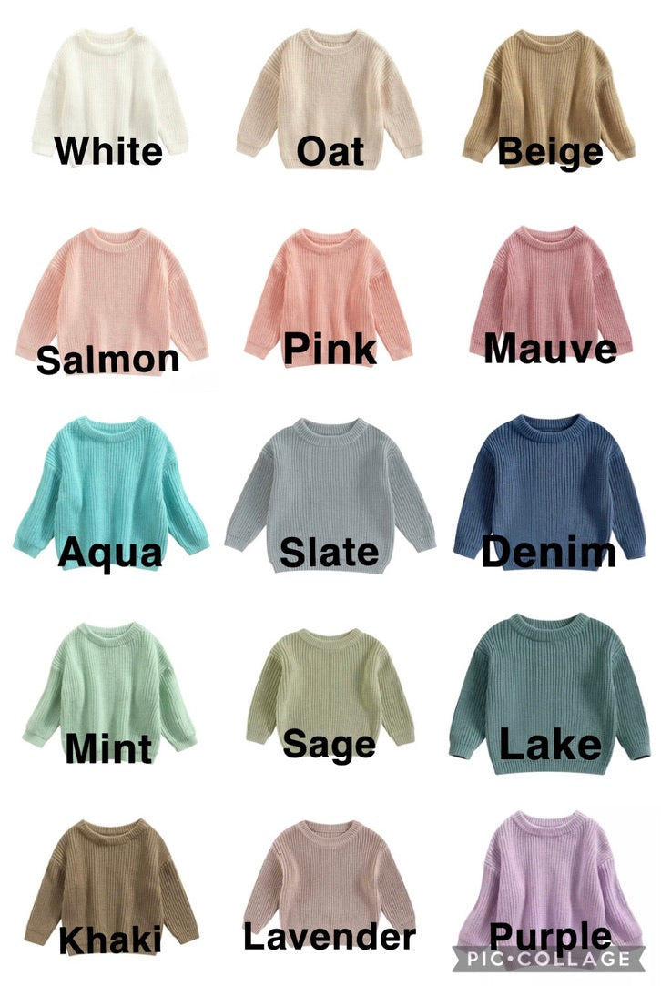 Custom Fox ONE Sweater - First Birthday Outfit