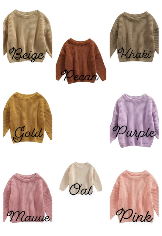 Custom Sweater Weather Sweater - Kids Fall Outfit