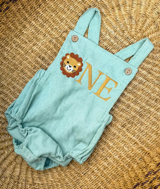 Custom Lion ONE Romper - Kids First Birthday Outfit