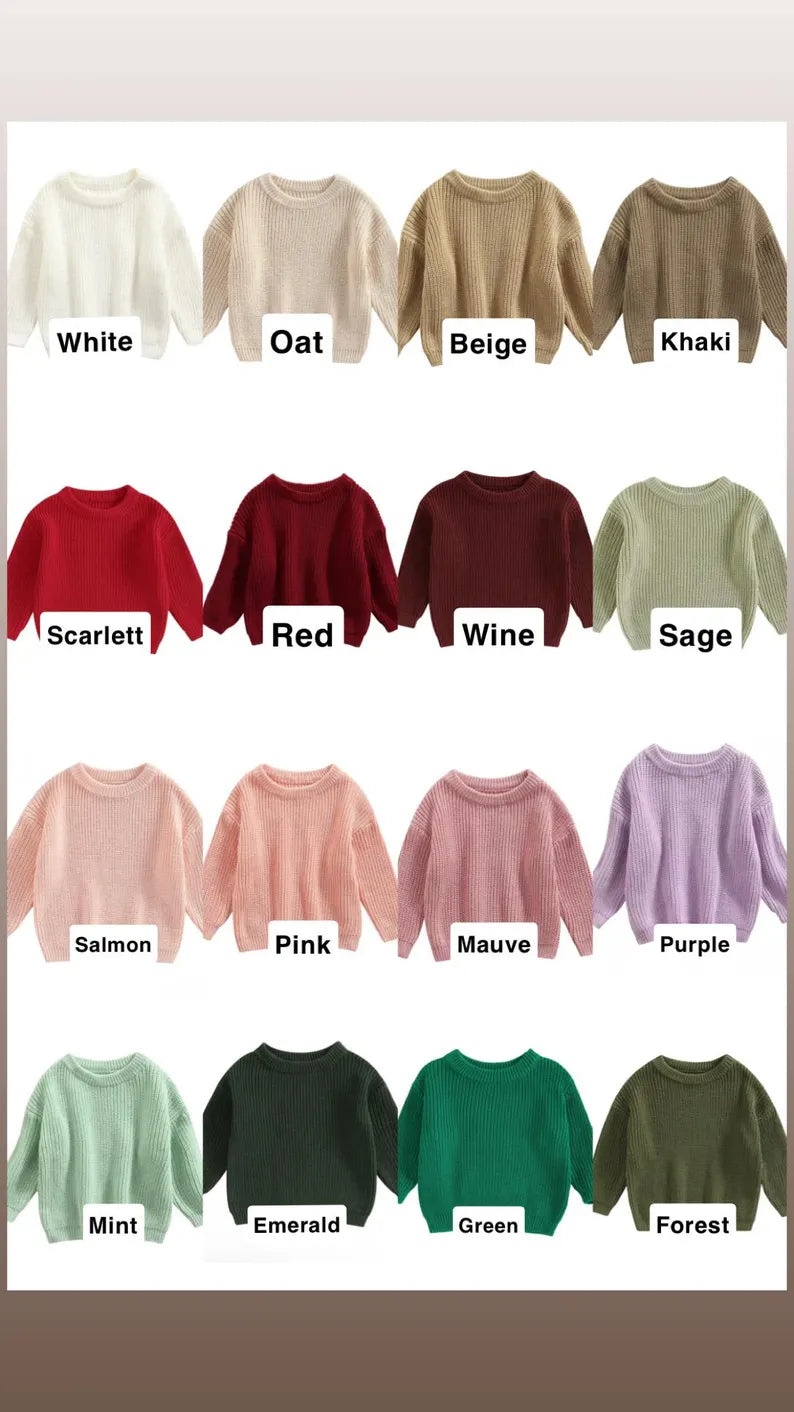 Custom Christmas Tree Name Sweater - Kids Personalized Christmas Outfit