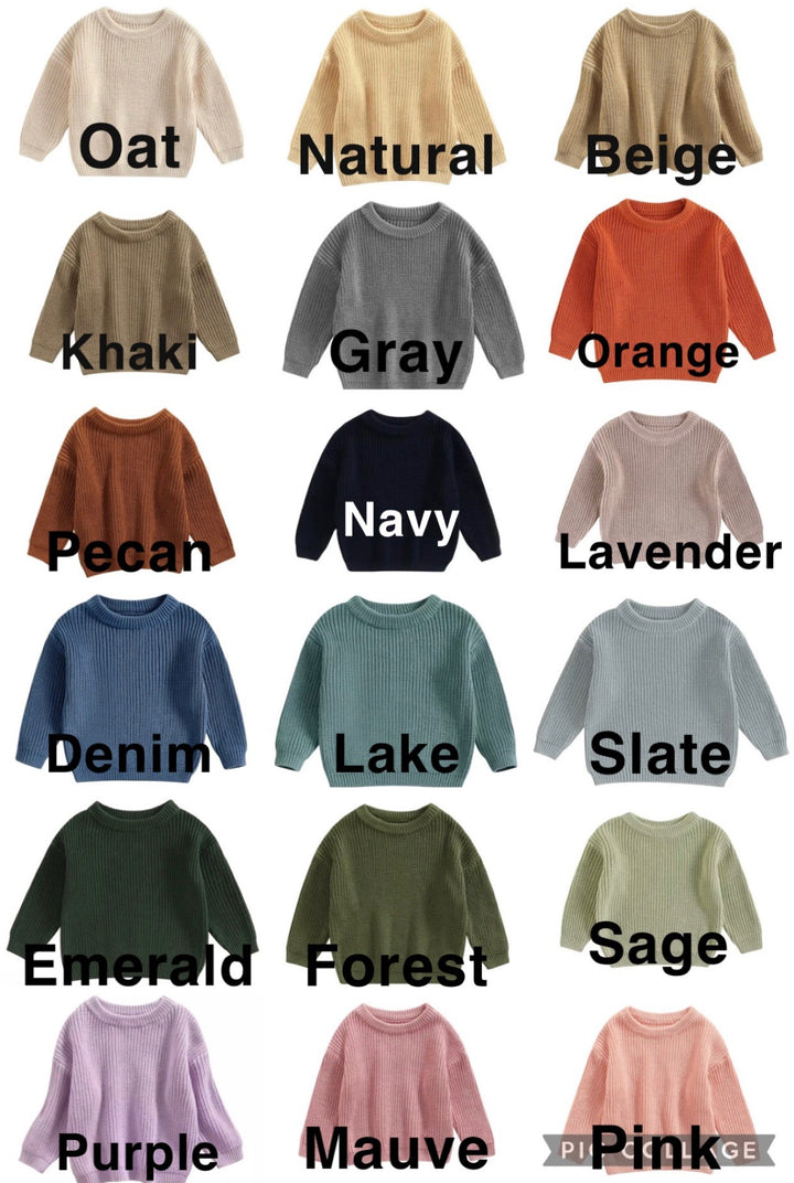 Grinch Heart Hands Sweater - Kids Christmas Outfit