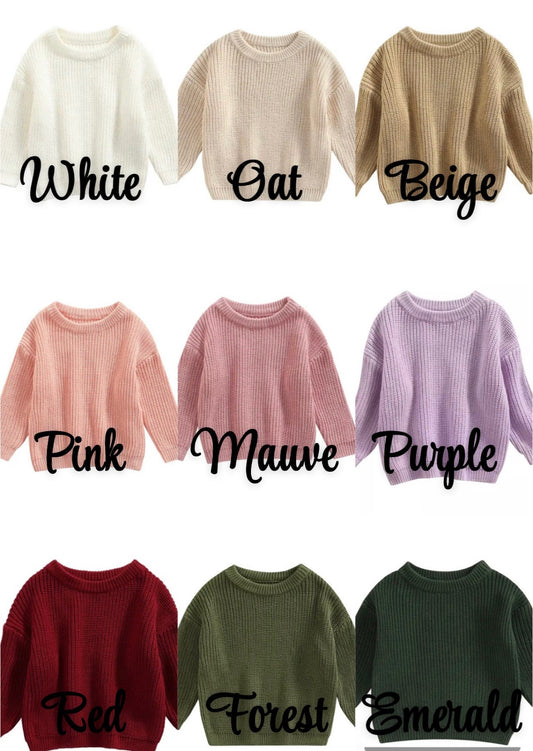 Custom Dino Monogram Sweater - Kids Personalized Outfit
