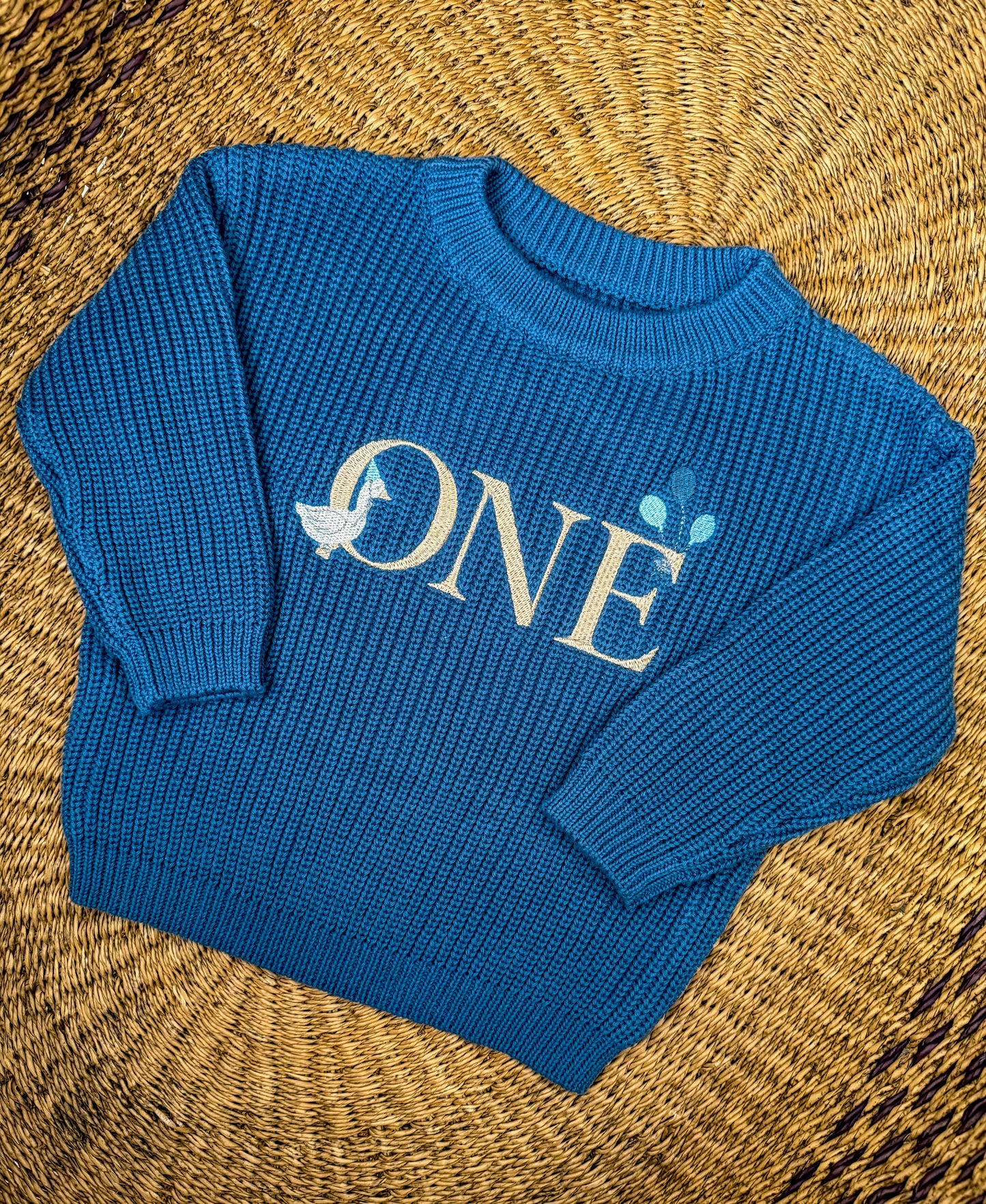 Custom Silly Goose ONE Sweater - Kids First Birthday Outfit