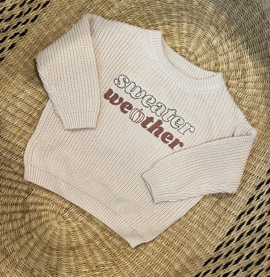 Custom Sweater Weather Sweater - Kids Fall Outfit