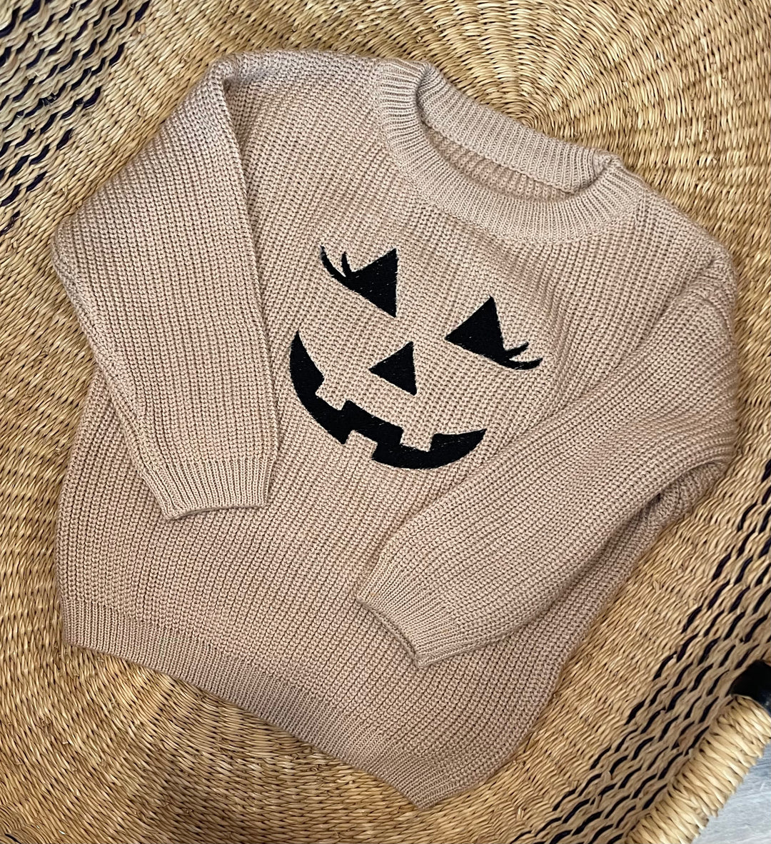 Jack-O-Lantern Sweater - Kids Halloween Outfit