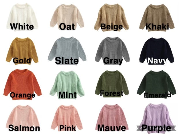 Custom Name & Easter Bunny Sweater – Kids Easter Outfit