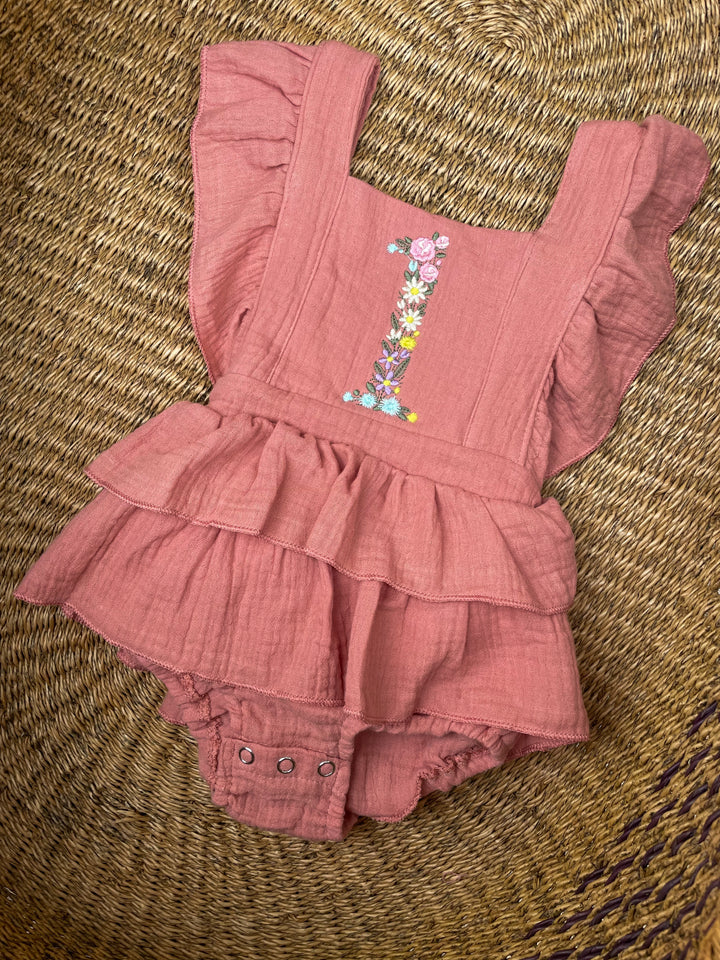 Floral Birthday Romper – Girls Birthday Outfit