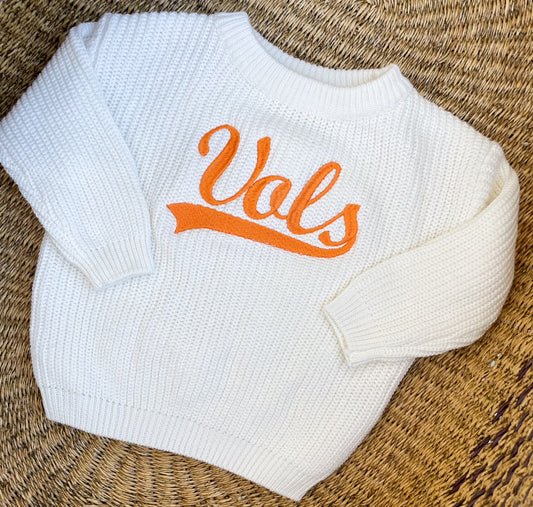 Custom Tennessee Vols Sweater - Kids Game Day Outfit
