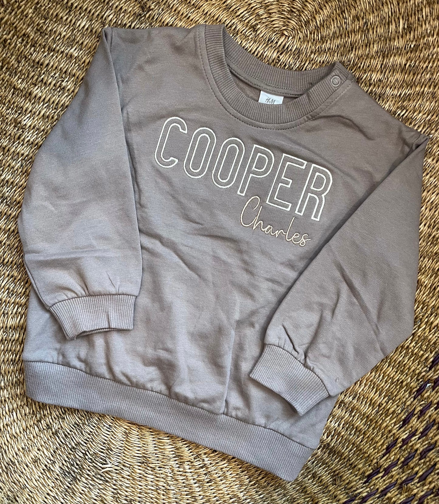 Custom First + Middle Name Sweatshirt – Boys Personalized Outfit