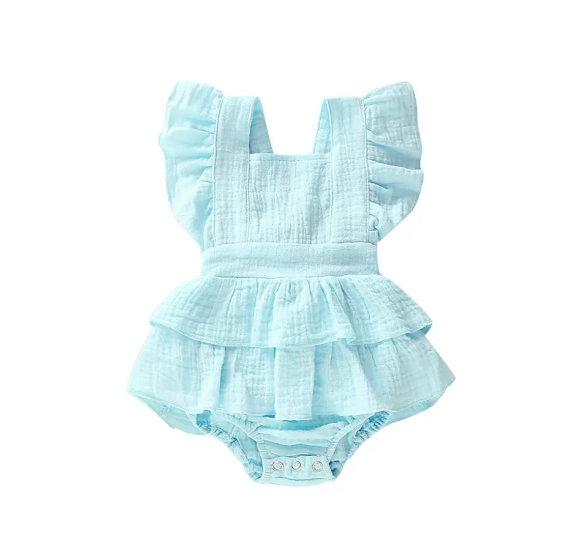 Custom Knit Initial & Branch Romper – Girls Personalized Outfit