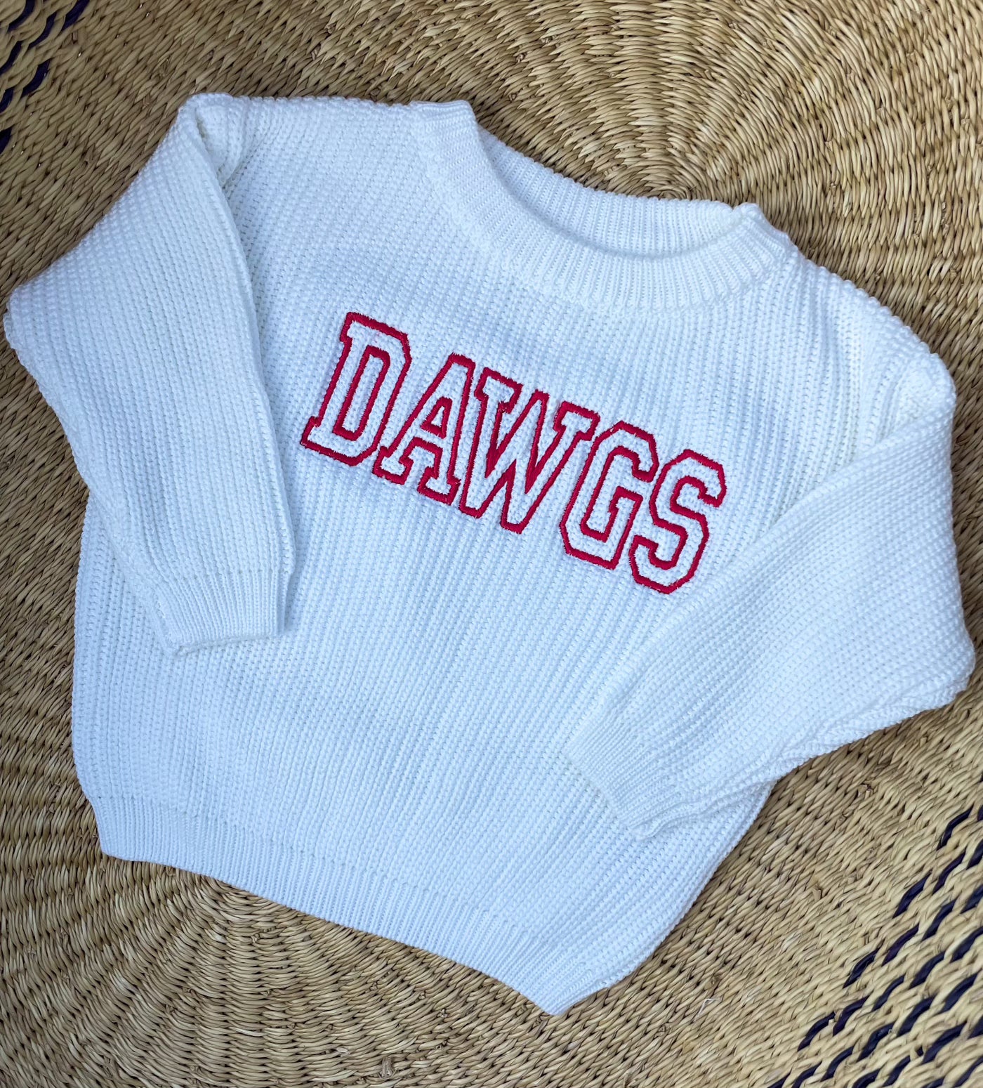 Custom Varsity Block Sweater - Kids Game Day Outfit