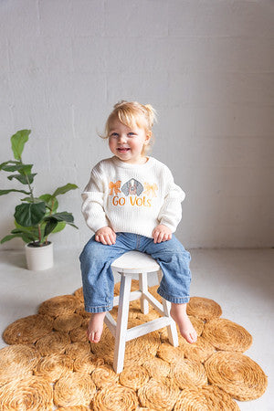 Tennessee Go Vols Bow Sweater - Girls Game Day Sweater