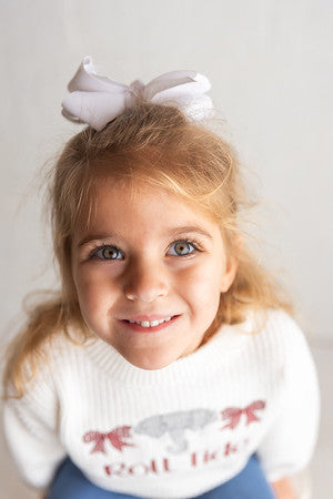 Alabama Roll Tide Bow Sweater - Girls Game Day Outfit