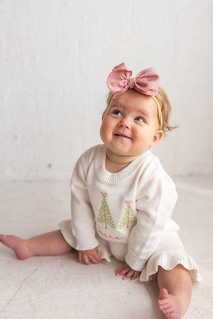 Christmas Tree Romper - Girls Personalized Outfit