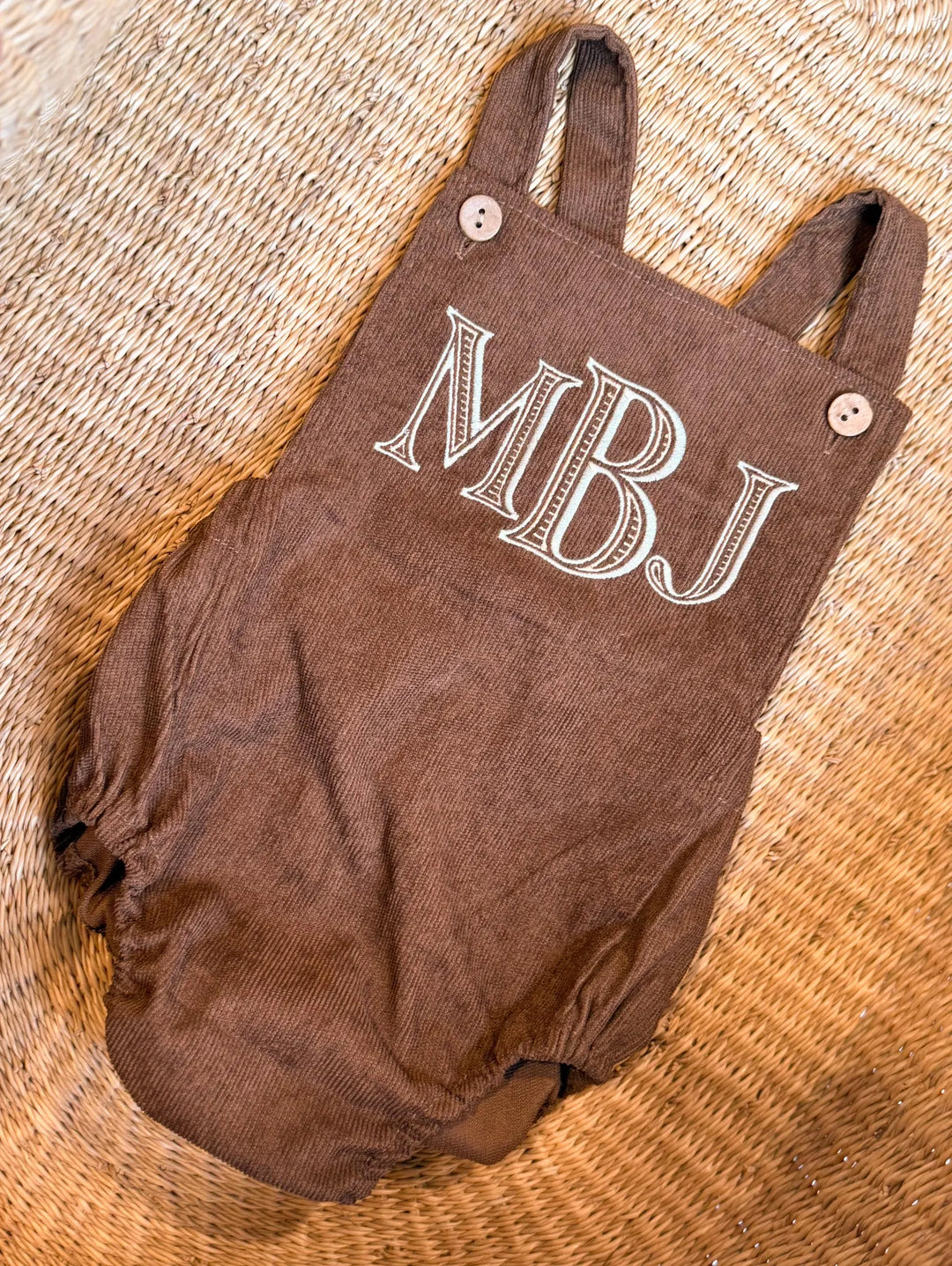 Baby Boys Monogrammed Overalls