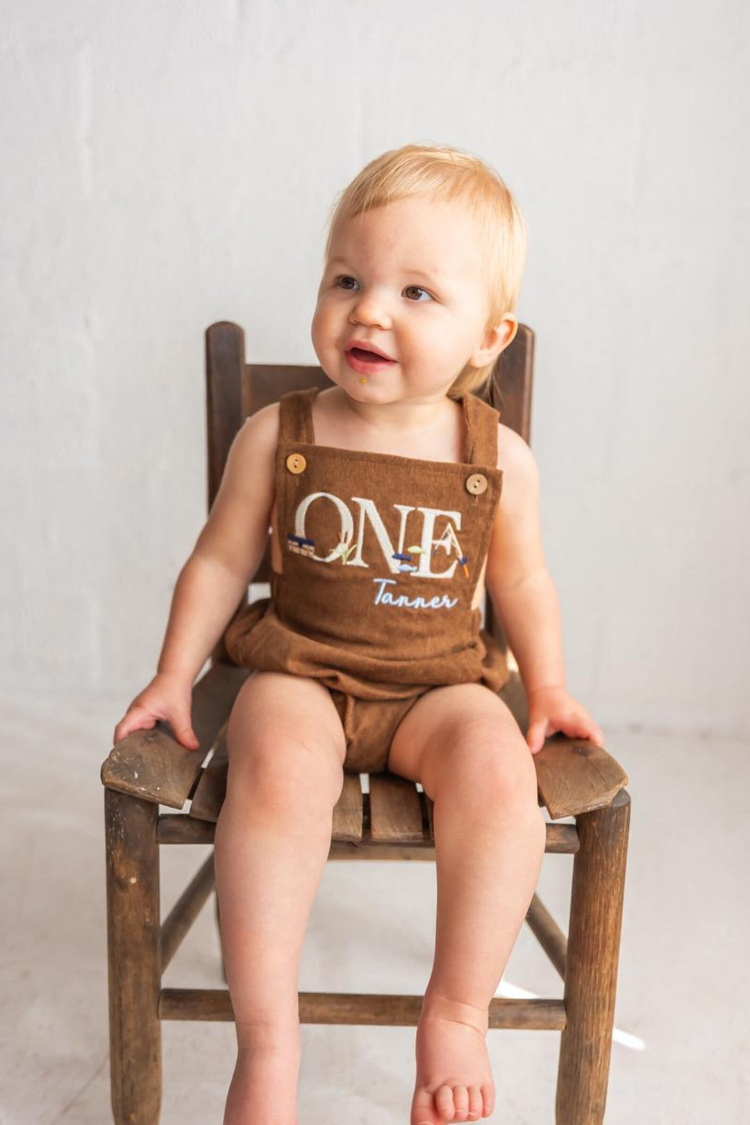 Fishing ONE Romper - Kids First Birthday Outfit