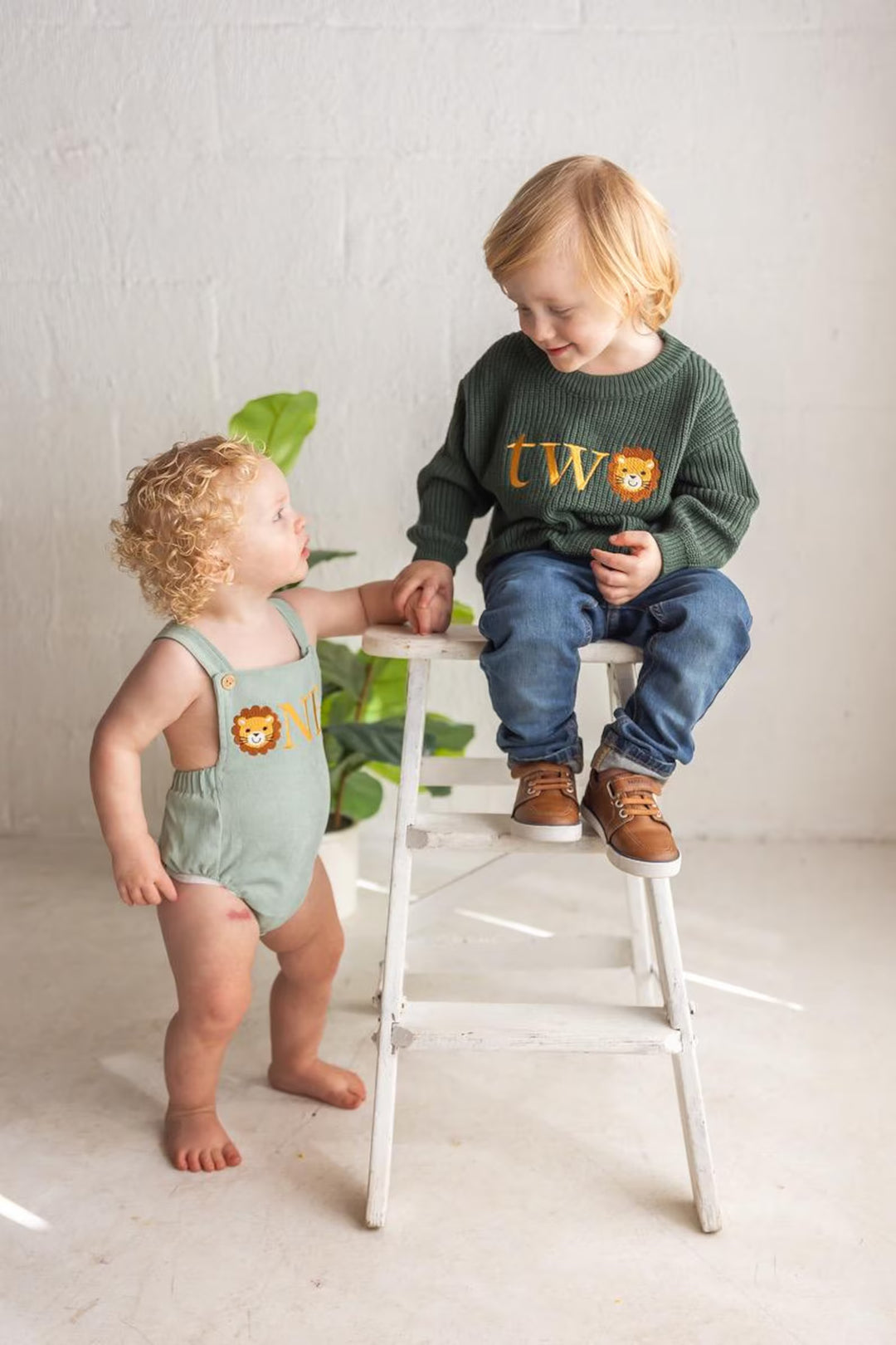Lion ONE Romper - Kids First Birthday Outfit