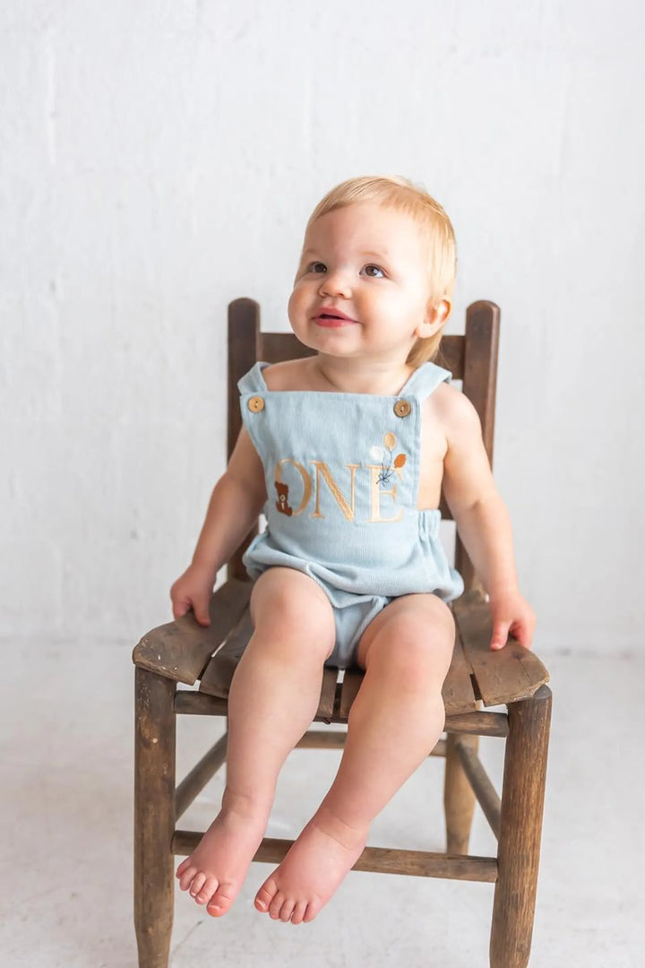 Beary First ONE Romper - Kids First Birthday Outfit