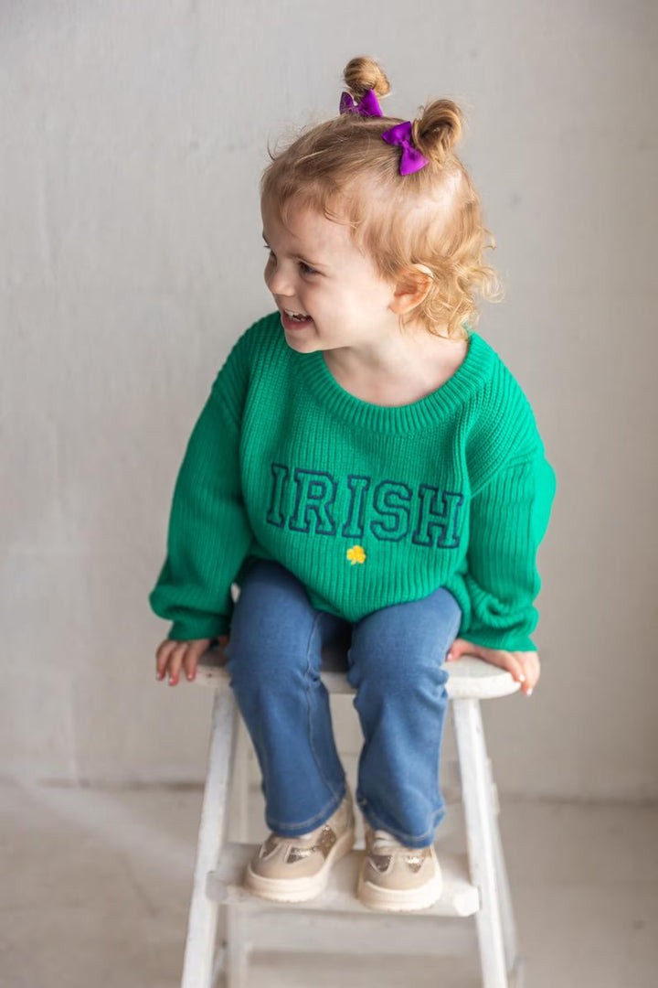 Dame IRISH Sweater - Kids Game Day Outfit