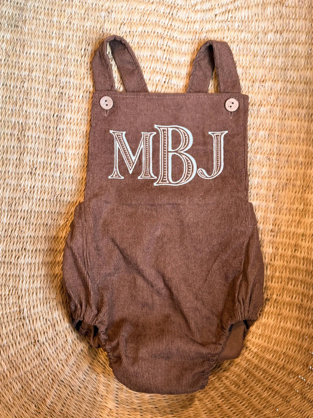 Baby Boys Monogrammed Overalls