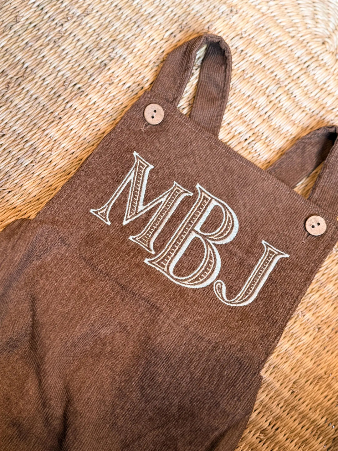 Baby Boys Monogrammed Overalls