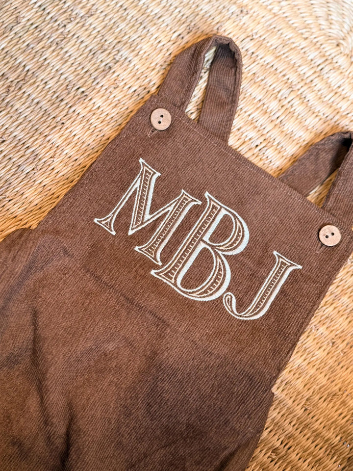 Baby Boys Monogrammed Overalls