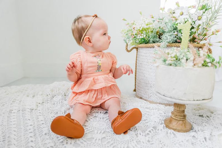 Floral One Romper - Girls First Birthday Romper