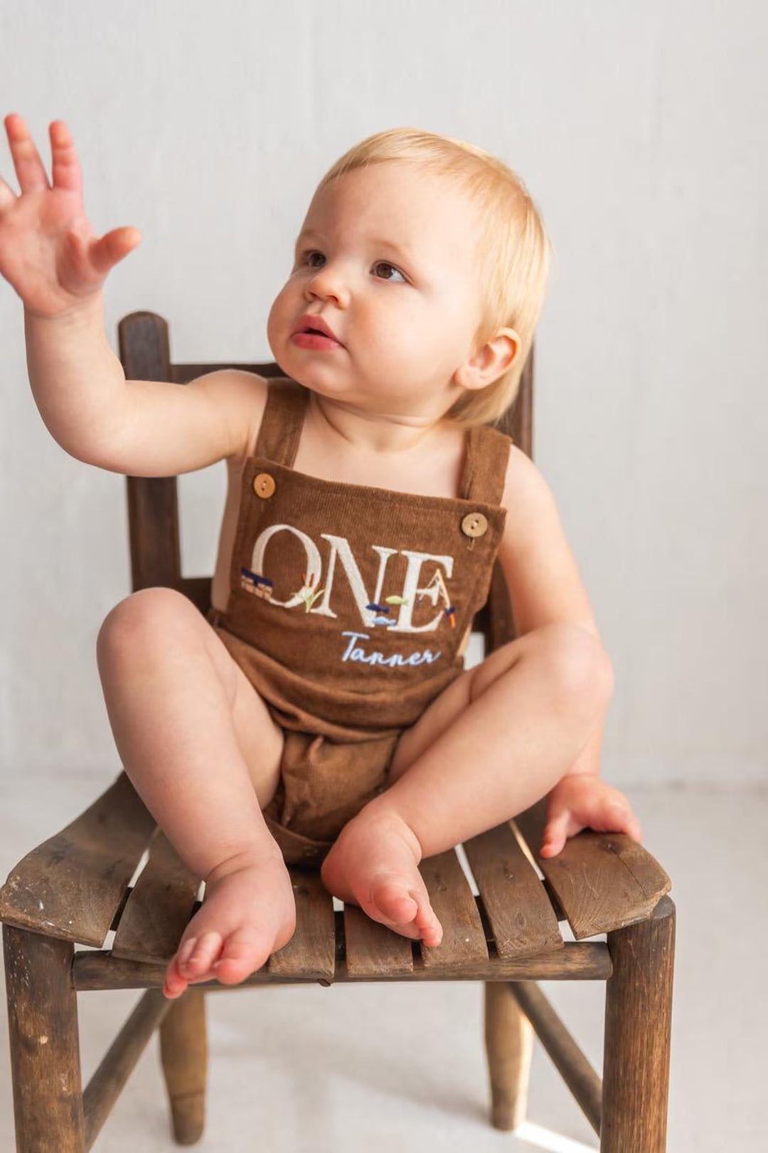 Fishing ONE Romper - Kids First Birthday Outfit
