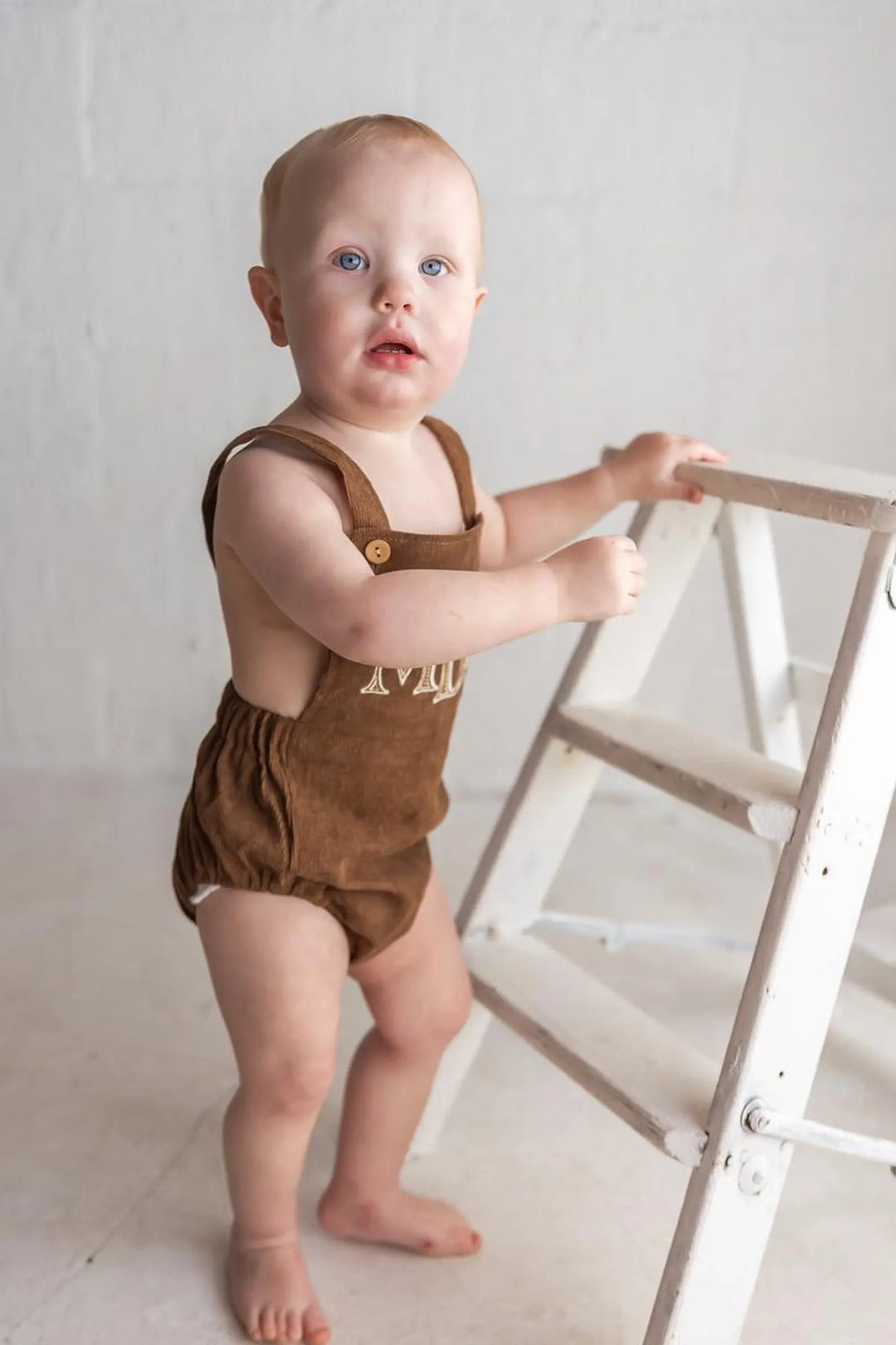 Baby Boys Monogrammed Overalls