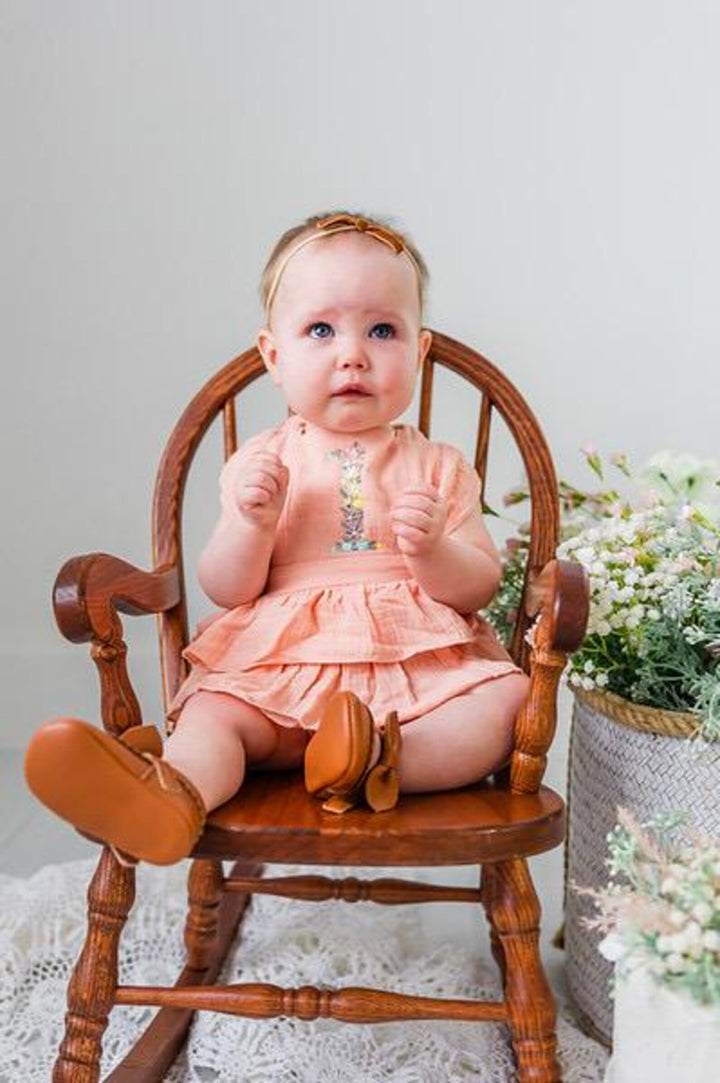 Floral One Romper - Girls First Birthday Romper
