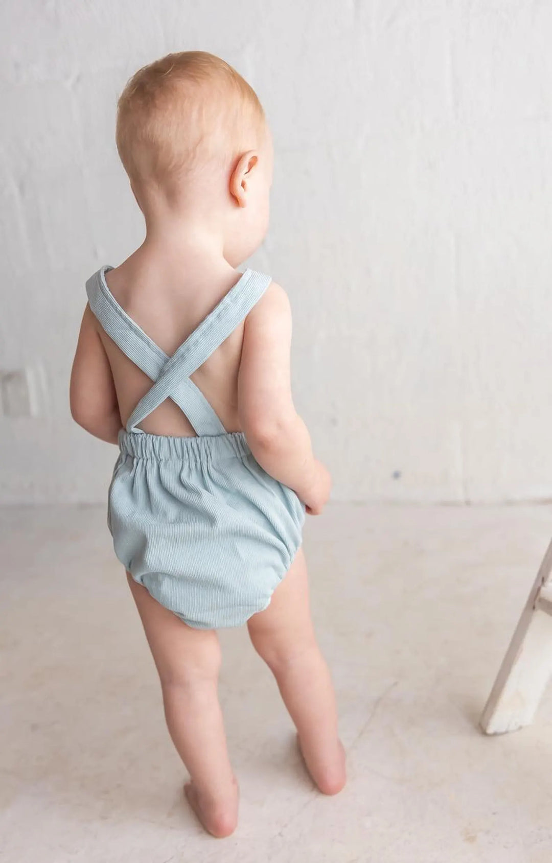 Hot Air Balloon Embroidered Corduroy Romper – First Birthday Outfit