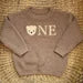 Custom Bear ONE Sweater - Kids First Birthday Outfit