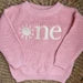 Custom Sunshine ONE Sweater - First Birthday Outfit