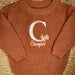 Custom Turkey Monogram + Name Sweater - Kids Thanksgiving Outfit