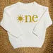 Custom Sunshine ONE Sweater - First Birthday Outfit