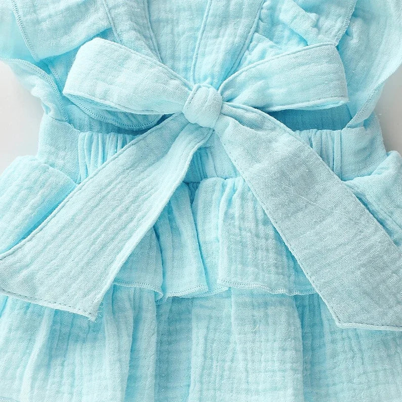 Floral Two Romper - Girls Second Birthday Outfit