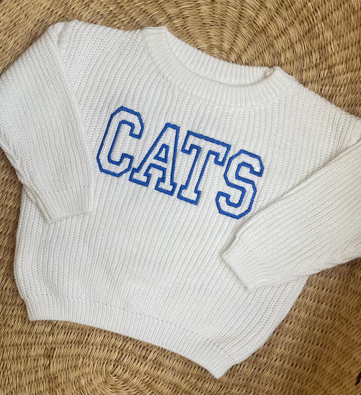 Kentucky Cats Varsity Sweater - Kids Game Day Outfit
