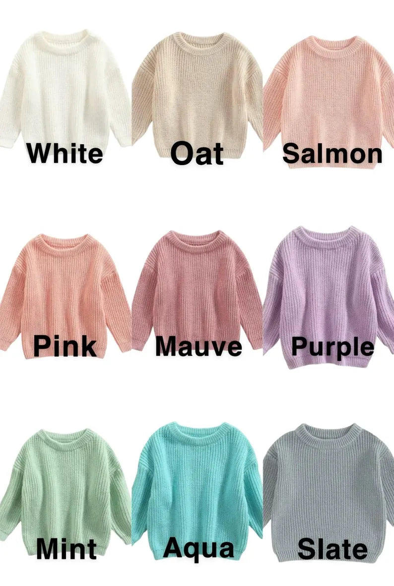 Custom Donut ONE Sweater - Kids First Birthday Outfit