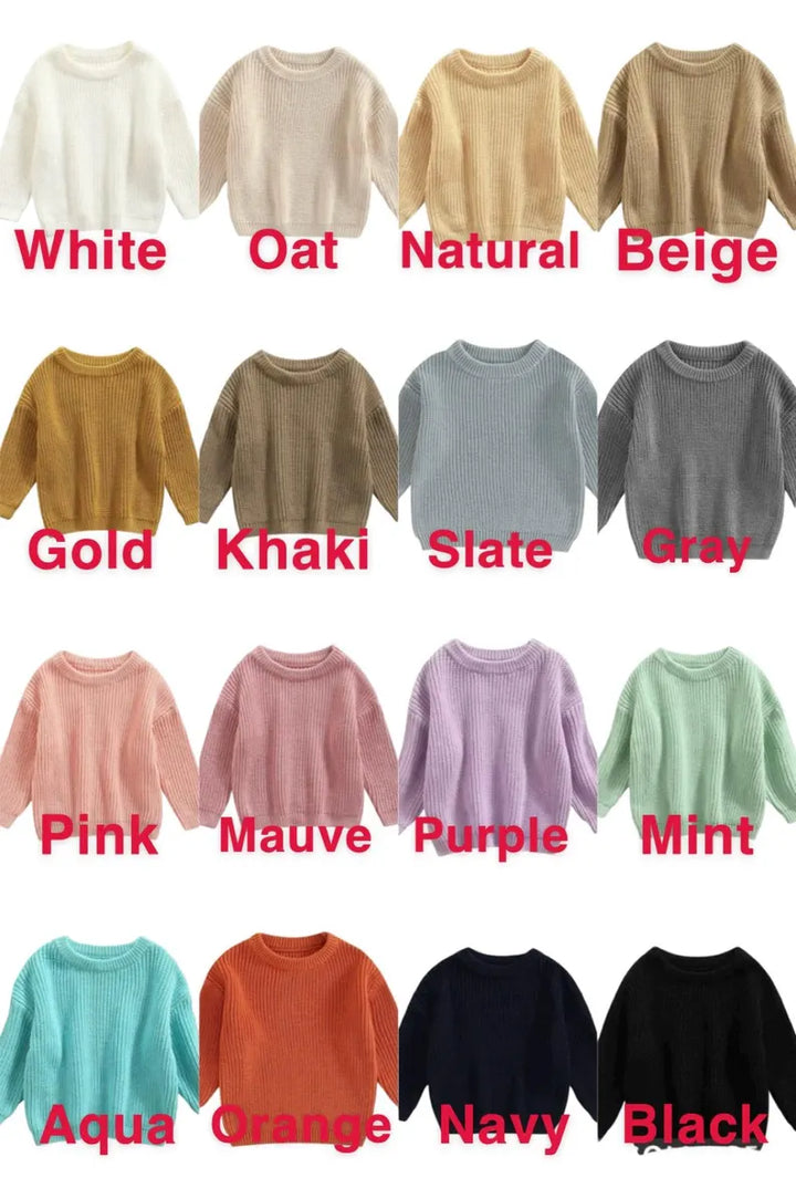 Baseball ONE Sweater - First Birthday Outfit