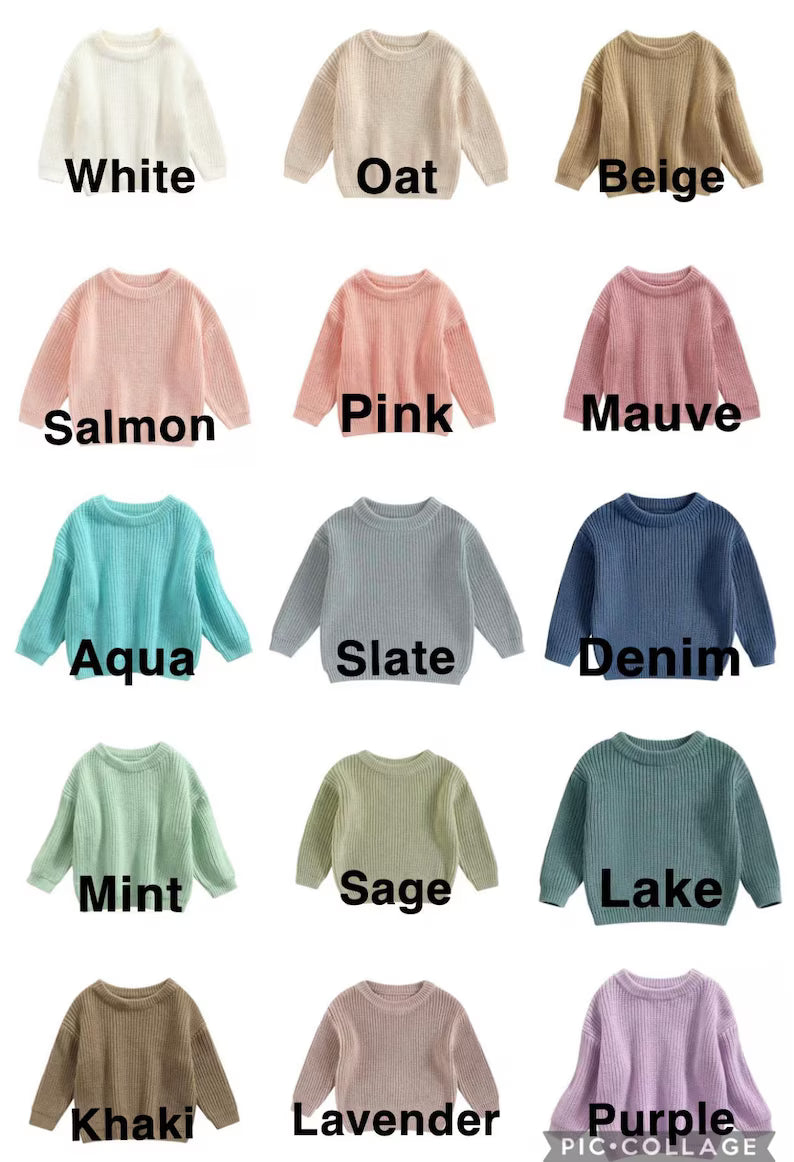 Custom Happy Face ONE Sweater – Kids First Birthday Outfit