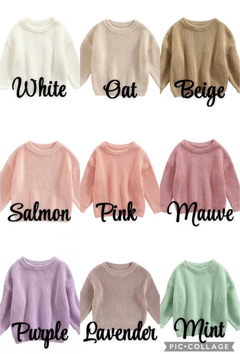Strawberry Monogram Sweater - Girls Personalized Outfit