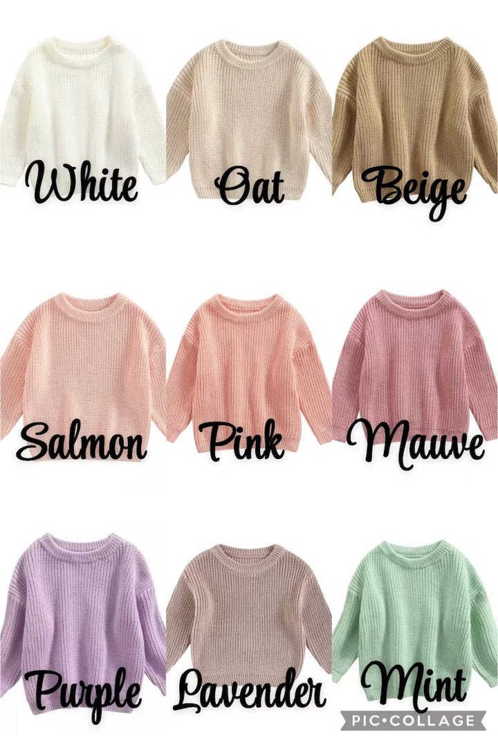 Strawberry Monogram Sweater - Girls Personalized Outfit