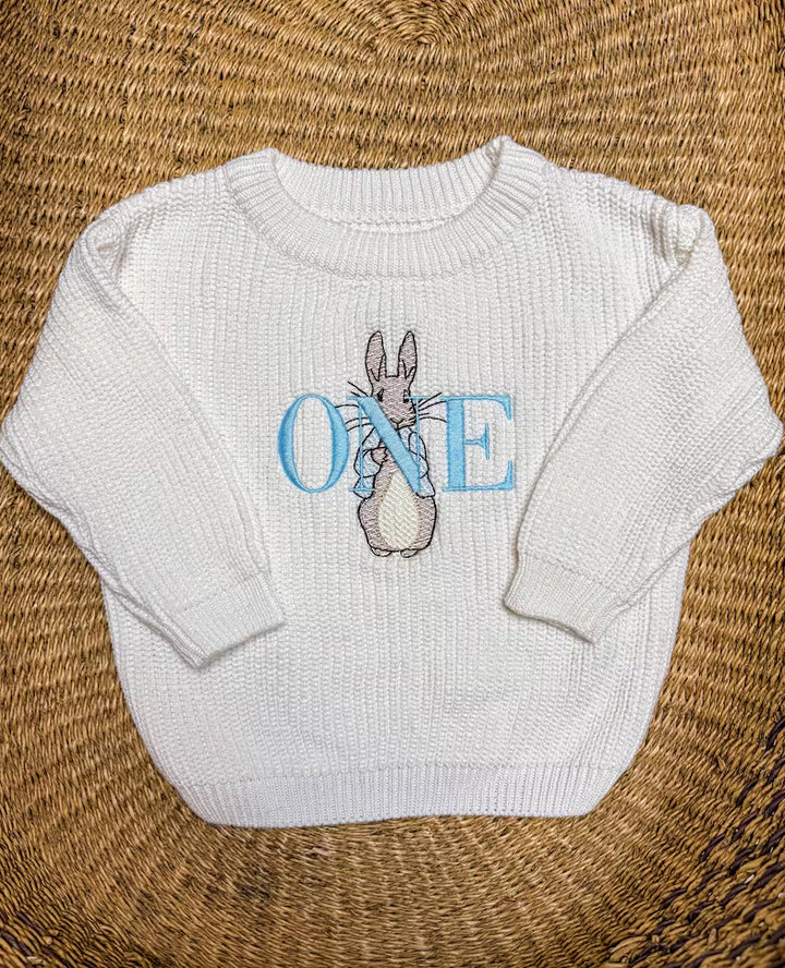 Peter Rabbit One Sweater - Kids First Birthday Outfit
