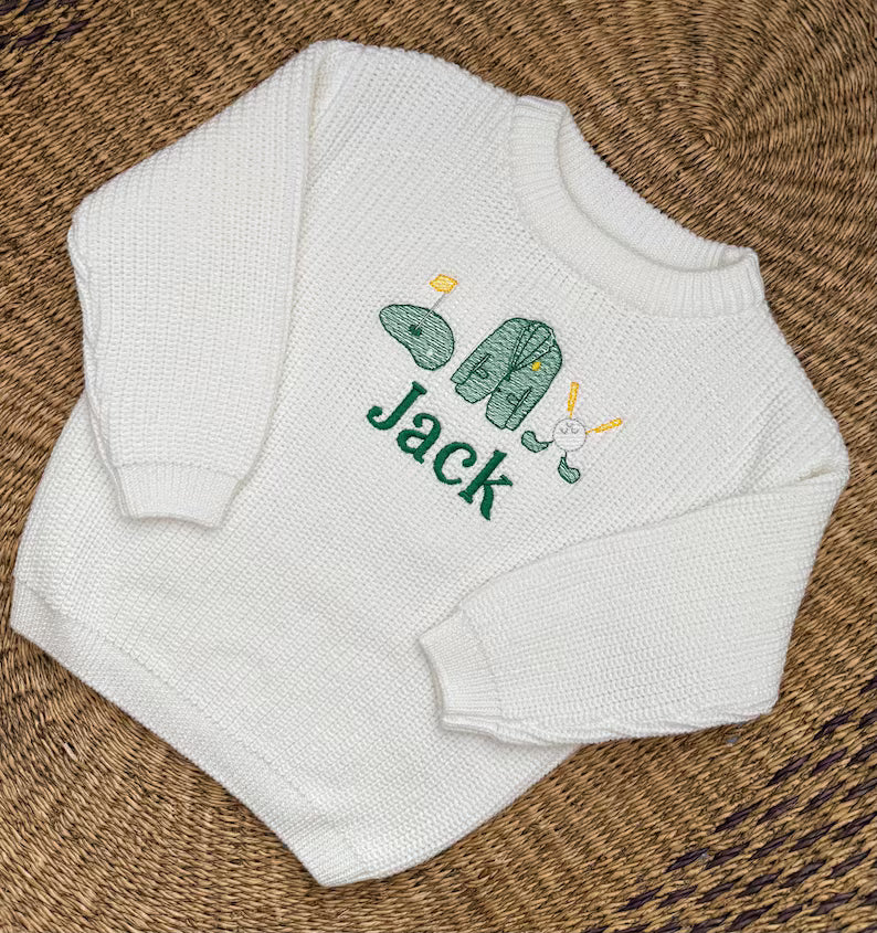 Golf Sweater - Boys Personalized Outfit