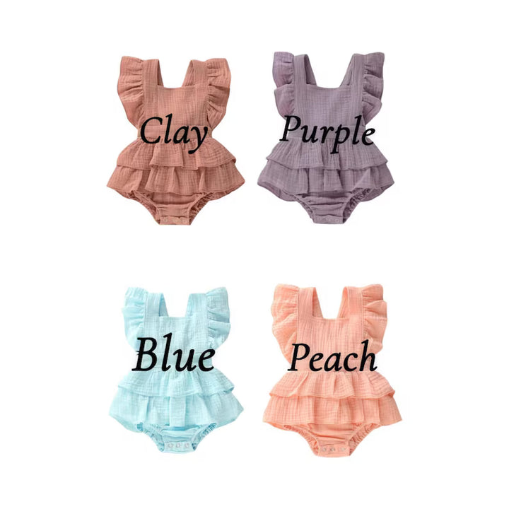 Butterfly One Romper - Girls First Birthday Outfit