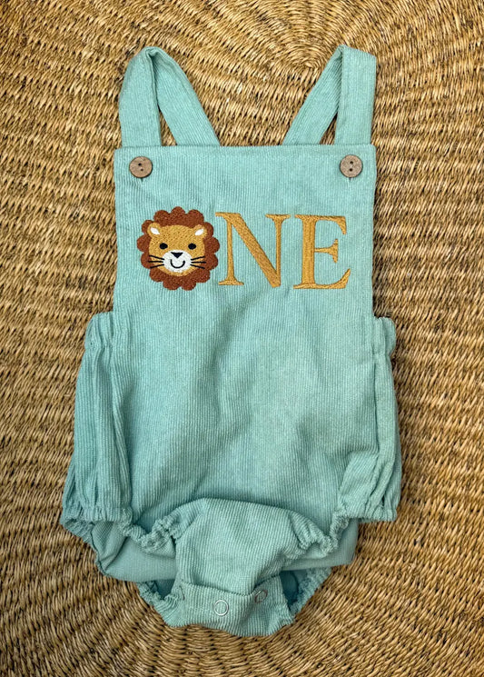 Custom Lion ONE Romper - Kids First Birthday Outfit