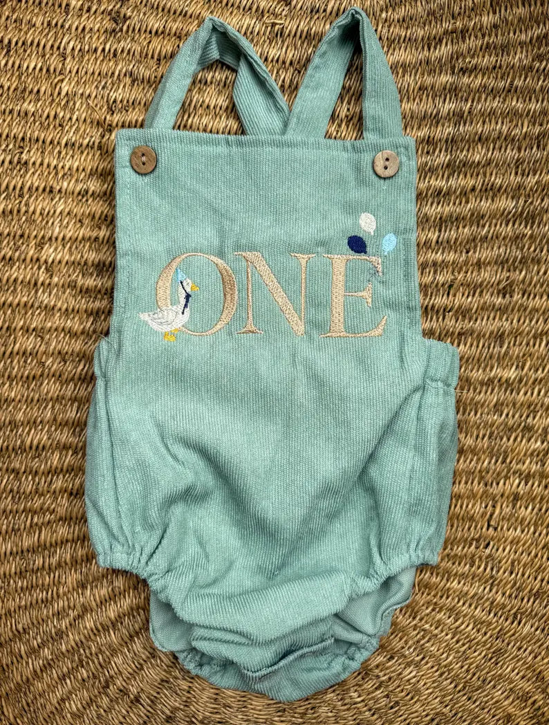 Custom Silly Goose ONE Romper - Kids First Birthday Outfit