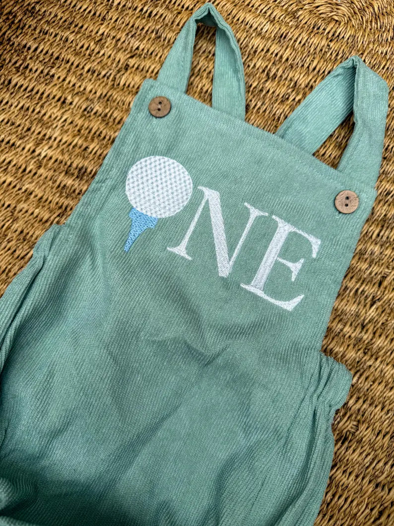 Golf ONE Romper - Kids First Birthday Outfit