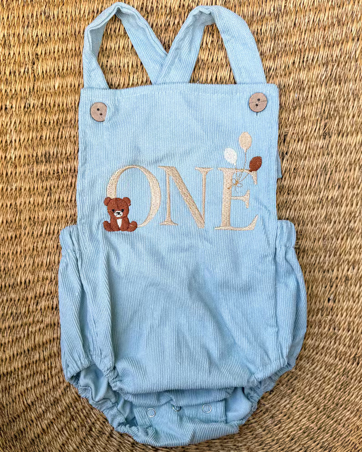 Beary First ONE Romper - Kids First Birthday Outfit