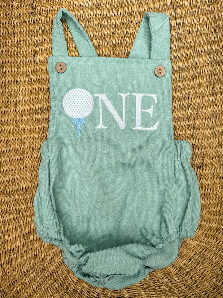 Golf ONE Romper - Kids First Birthday Outfit